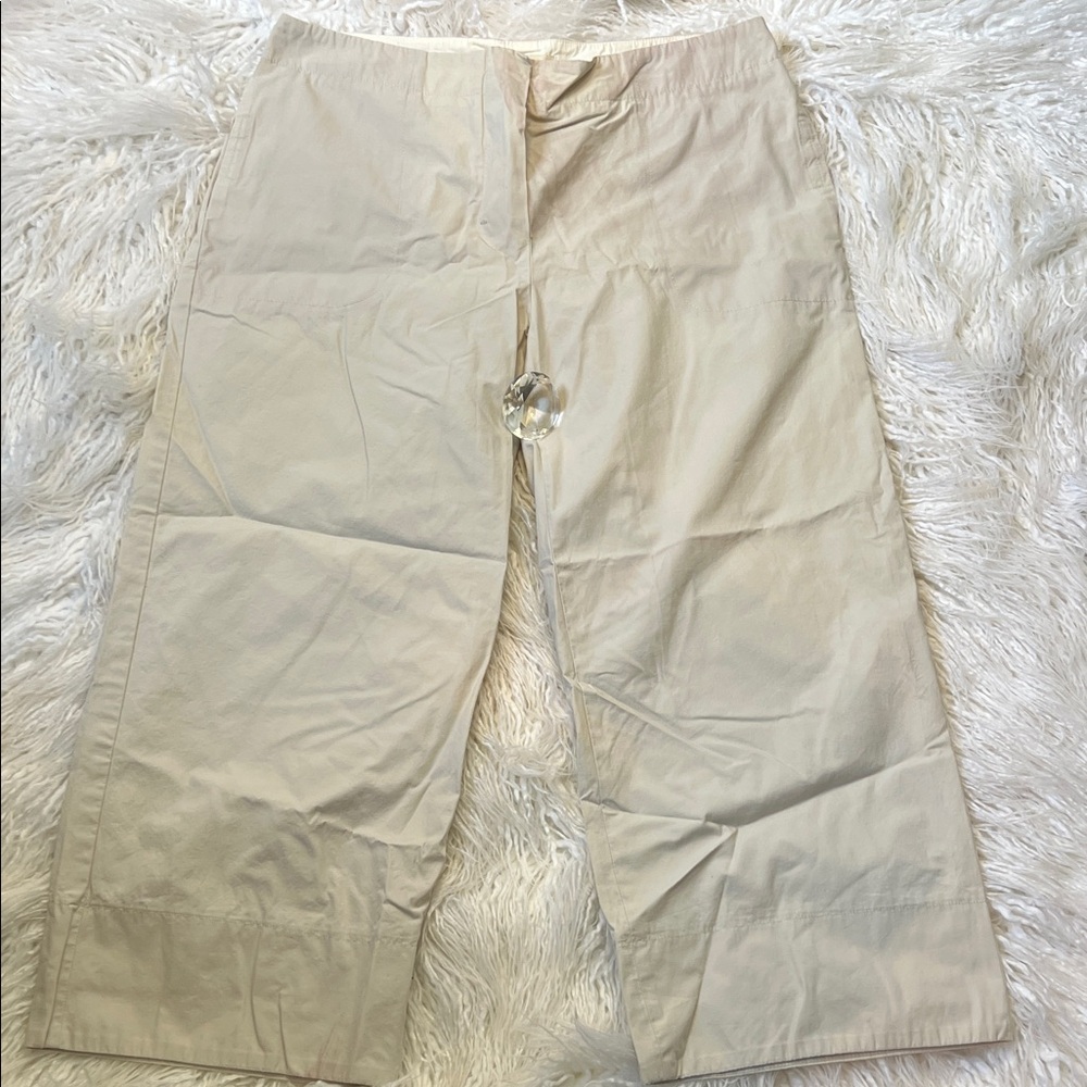 * MaxMara Studio Cream Ankle Pants Trousers Slacks
